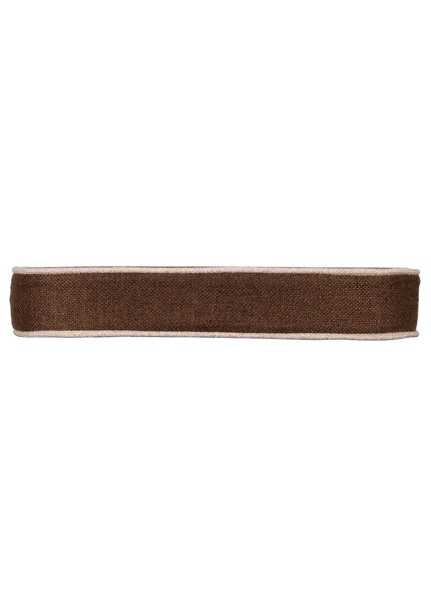 Chivari Dark Brown with Beige Piping 2.5
