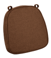 Chivari Dark Brown with Dark Brown Piping 2.5" Thick Chair Cushion - World's Best Cushions CUSHBST-CC-AX-T