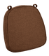 Chivari Dark Brown with Dark Brown Piping 2.5" Thick Chair Cushion - World's Best Cushions CUSHBST-CC-AX-T