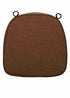 Chivari Dark Brown with Dark Brown Piping 2.5" Thick Chair Cushion - World's Best Cushions CUSHBST-CC-AX-T