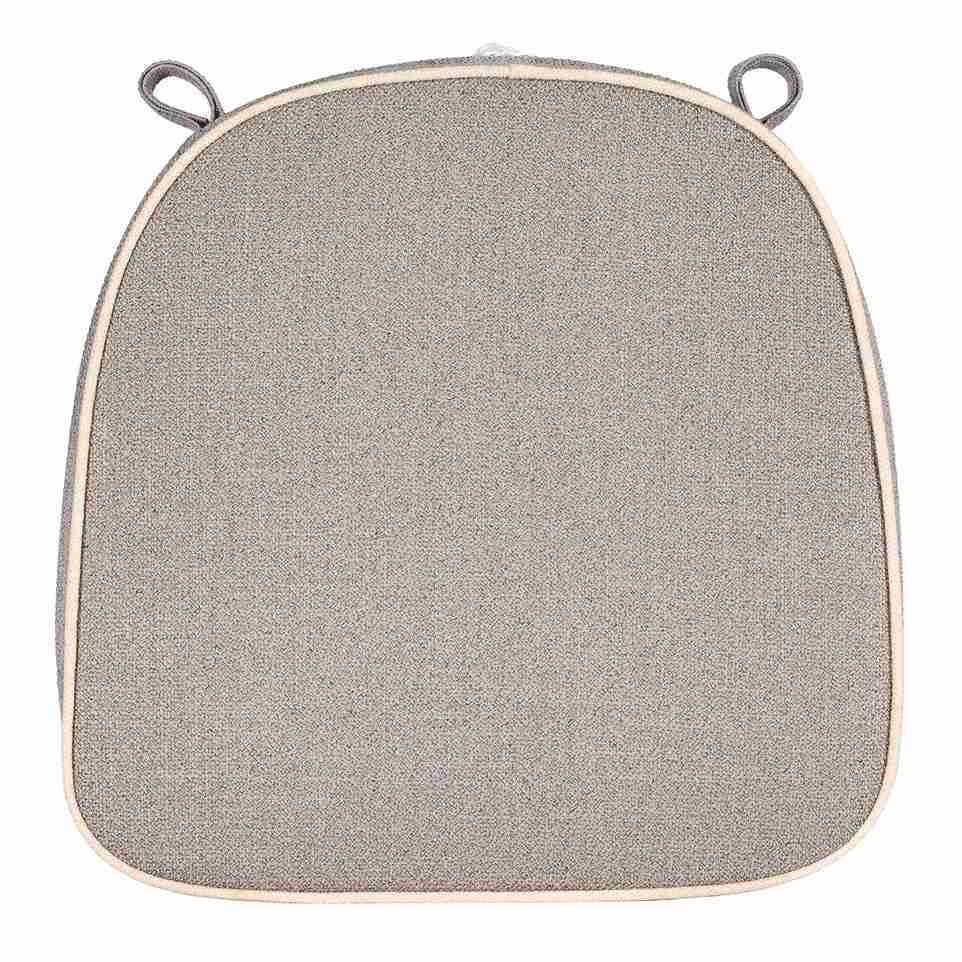 Chivari Gray with Ivory Piping 2.5