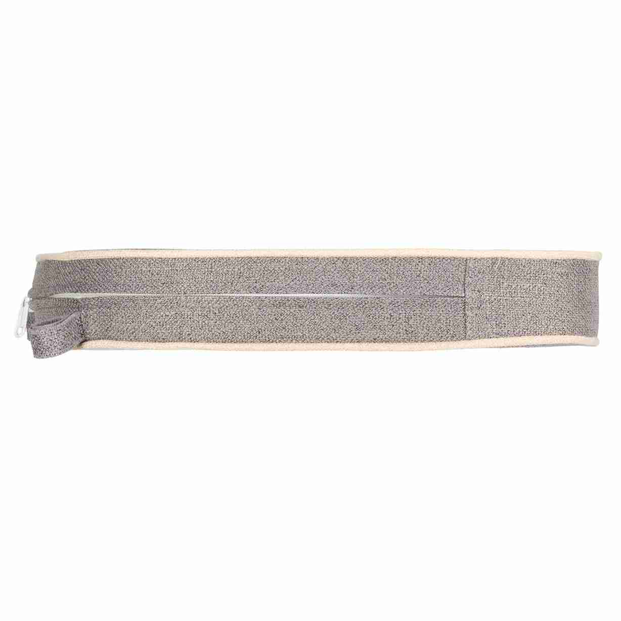 Chivari Gray with Ivory Piping 2.5