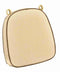 Chivari Ivory with Brown Piping 2.5" Thick Chair Cushion - World's Best Cushions CUSHBST-ITP-AX-T