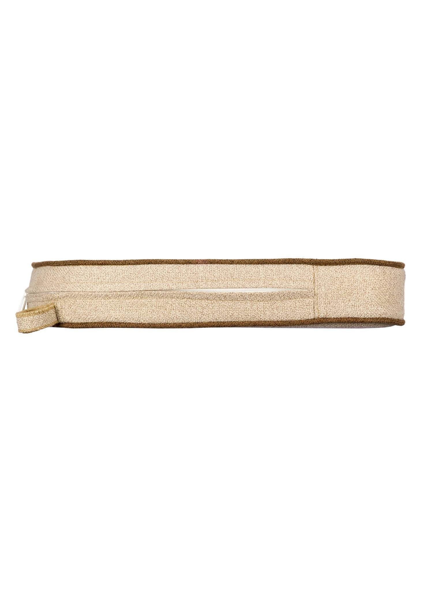Chivari Ivory with Brown Piping 2.5