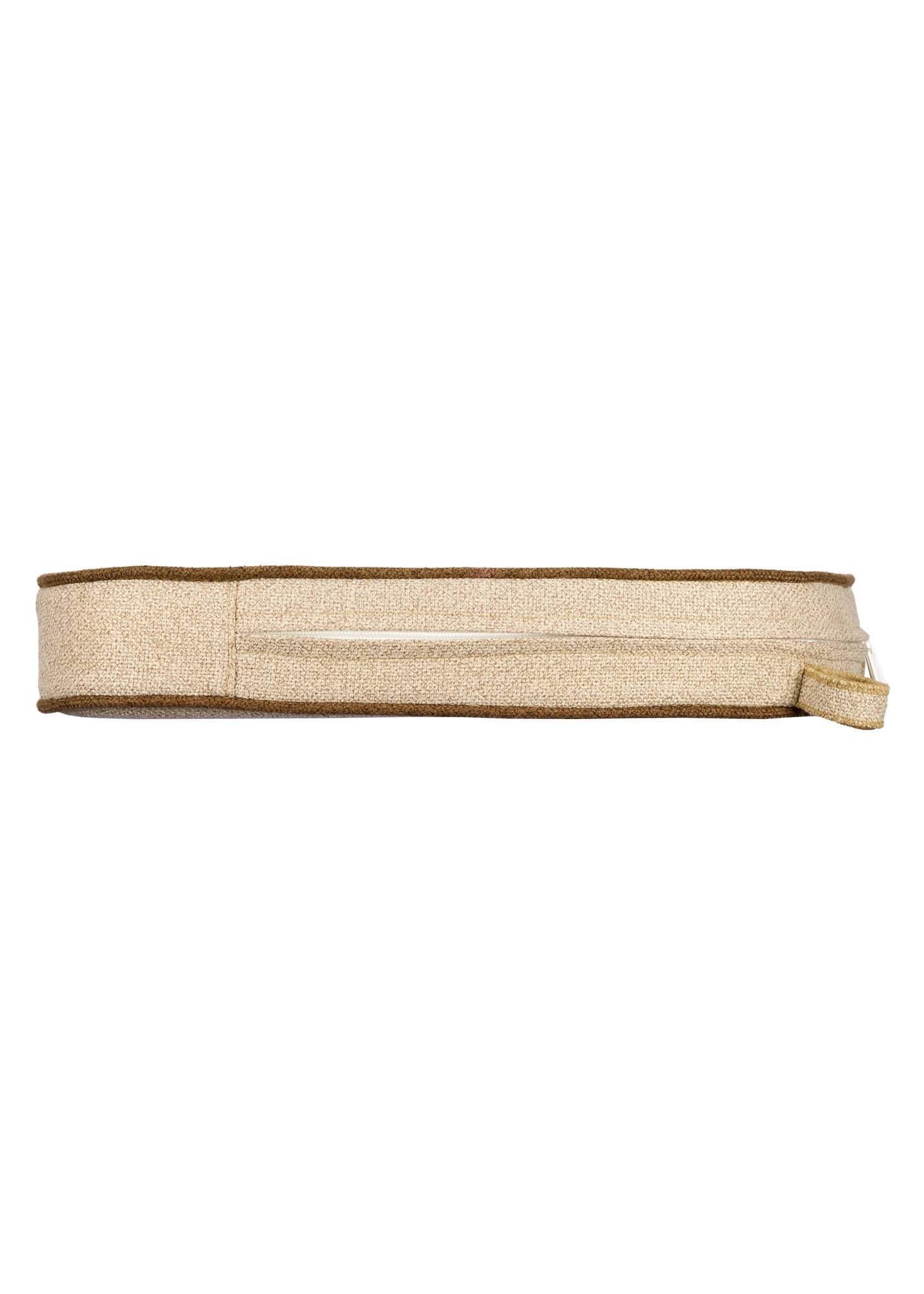 Chivari Ivory with Brown Piping 2.5