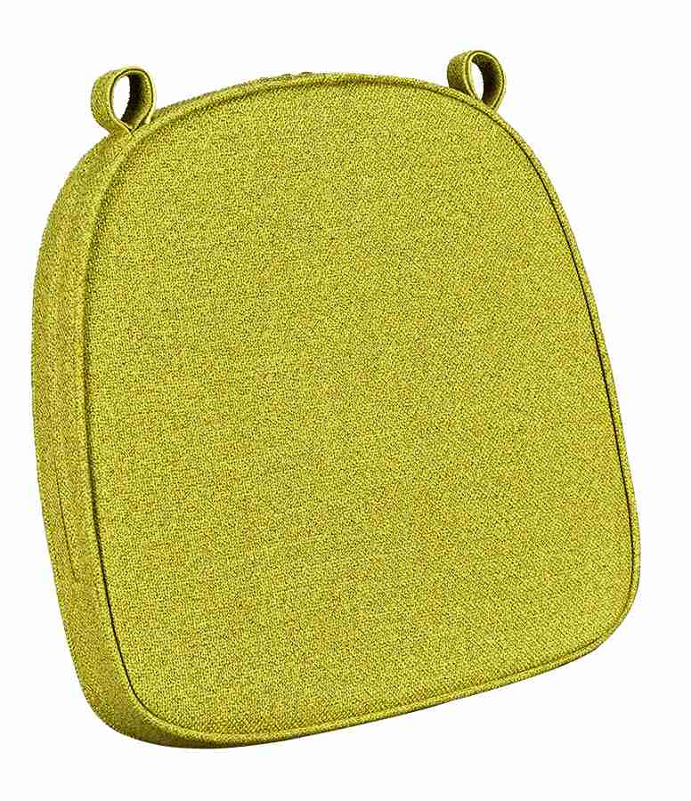 Olive with Olive Piping 2.5" Thick Chair Cushion - World's Best Cushions
