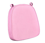 Pink with Pink Piping 2.5" Thick Chair Cushion - World's Best Cushions