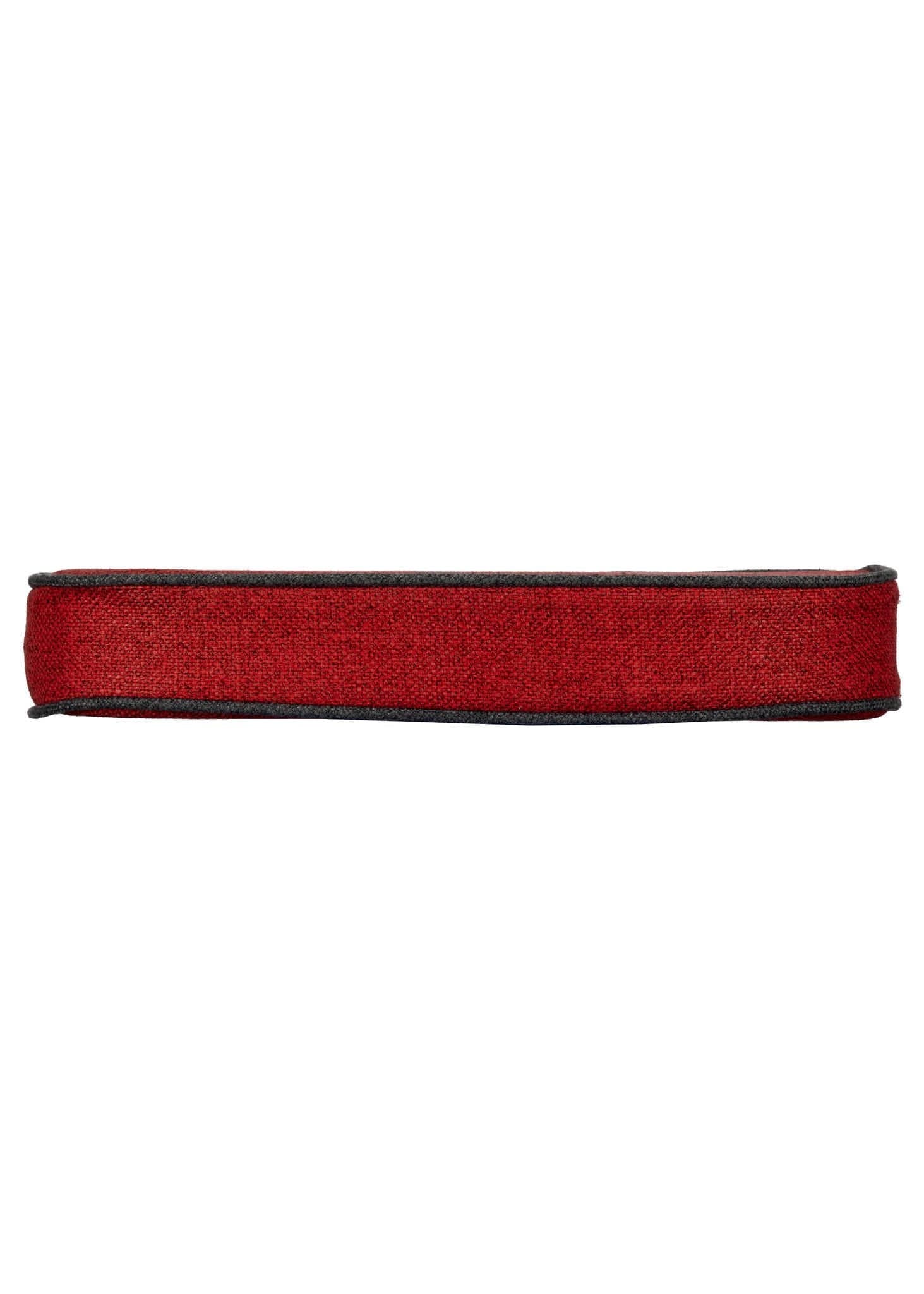 Chivari Red with Dark Gray Piping 2.5" Thick Chair Cushion - World's Best Cushions CUSHBST-RDGR-AX-T