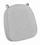 Chivari Silver with Silver Piping 2.5" Thick Chair Cushion - World's Best Cushions CUSHBST-SS-AX-T