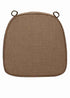 Chivari Light Brown with Light Brown Piping 2.5" Thick Chair Cushion - World's Best Cushions CUSHBST-TPTP-AX-T