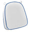 Chivari White with Royal BluePiping, 2.5" Thick Chair Cushion - World's Best Cushions CUSHBST-WBL-AX-T