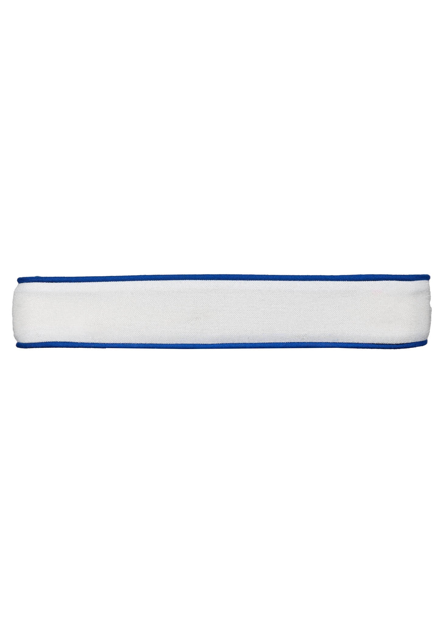 Chivari White with Royal BluePiping, 2.5