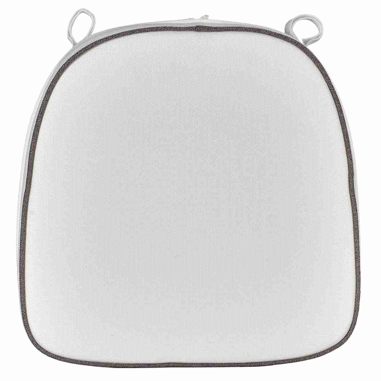 Chivari White with Gray Piping 2.5