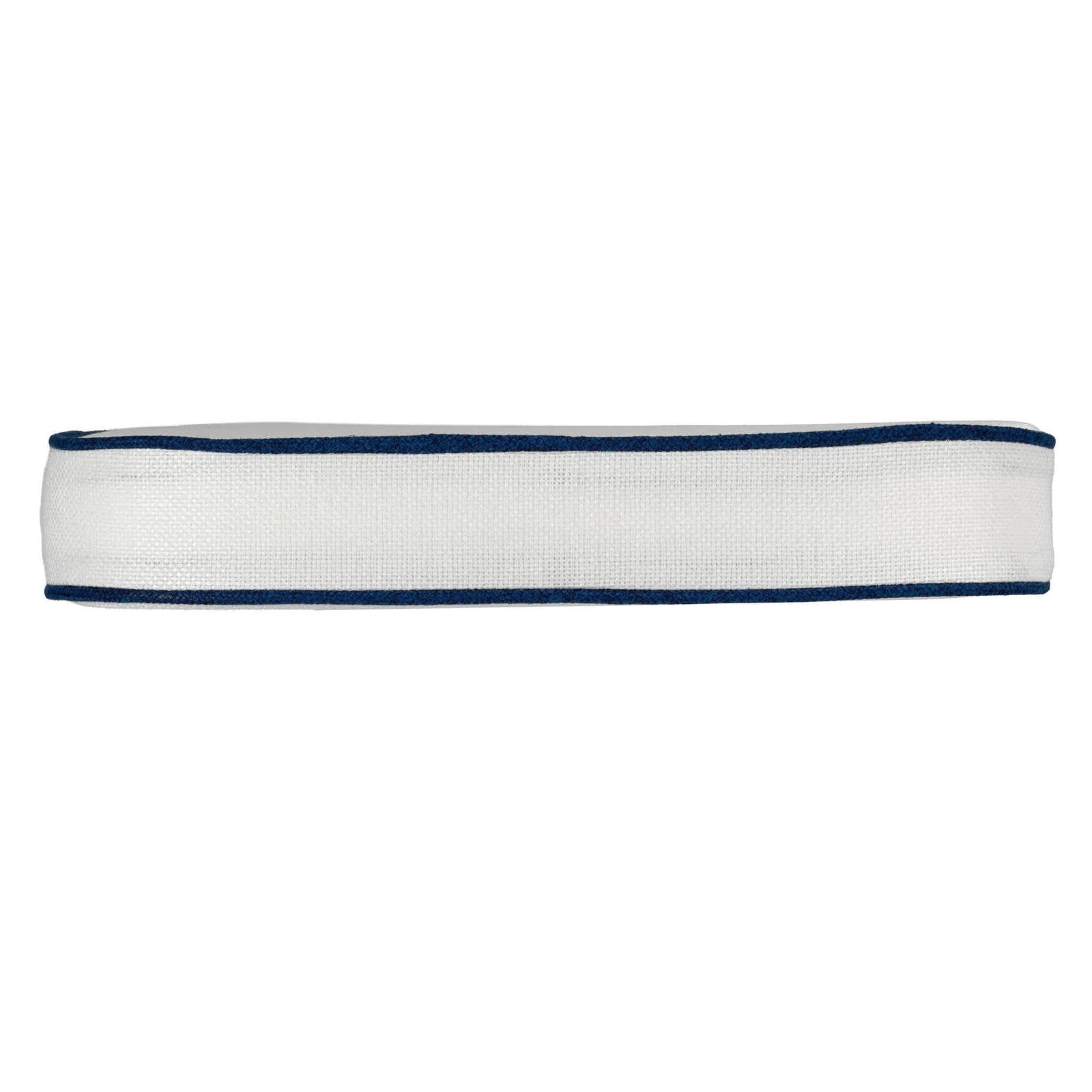 Chivari White with Navy Blue Piping 2.5