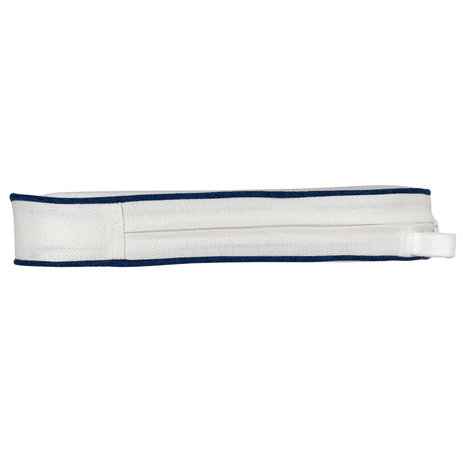 Chivari White with Navy Blue Piping 2.5