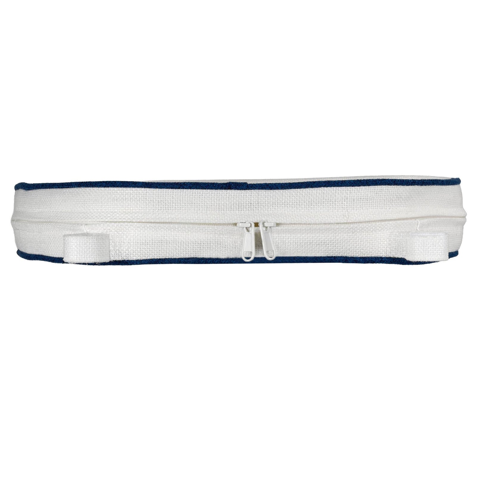 Chivari White with Navy Blue Piping 2.5