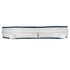 Chivari White with Navy Blue Piping 2.5" Thick Chair Cushion - World's Best Cushions CUSHBST-WNB-AX-T