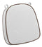 Chivari White with Light Brown Piping 2.5" Thick Chair Cushion - World's Best Cushions CUSHBST-WTP-AX-T
