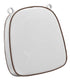 Chivari White with Light Brown Piping 2.5" Thick Chair Cushion - World's Best Cushions CUSHBST-WTP-AX-T