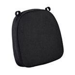 Black with Black Piping 2.5" Thick Chair Cushion - World's Best Cushions