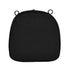 Chivari Black with Black Piping 2.5" Thick Chair Cushion - World's Best Cushions CUSHBSTN-BB-AX-T
