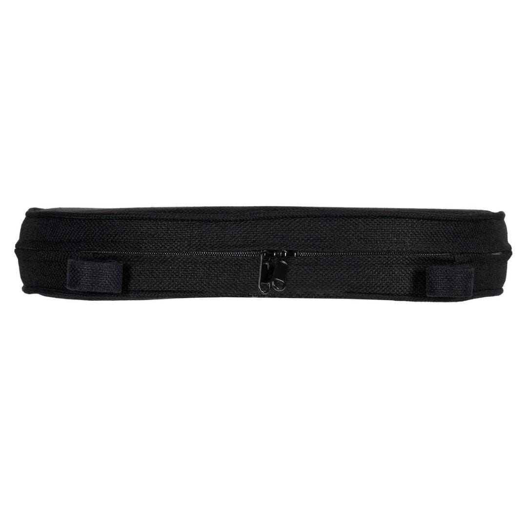 Chivari Black with Black Piping 2.5" Thick Chair Cushion - World's Best Cushions CUSHBSTN-BB-AX-T