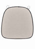 Chivari Tan with Black Piping 2.5" Thick Chair Cushion - World's Best Cushions CUSHBSTN-TB-AX-T