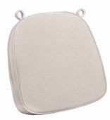 Tan with Tan Piping 2.5" Thick Chair Cushion - World's Best Cushions