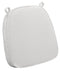 Chivari White with White Piping 2.5" Thick Chair Cushion - World's Best Cushions CUSHBSTN-WW-AX-T