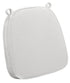 Chivari White with White Piping 2.5" Thick Chair Cushion - World's Best Cushions CUSHBSTN-WW-AX-T