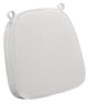 Chivari White with White Piping 2.5" Thick Chair Cushion - World's Best Cushions CUSHBSTN-WW-AX-T