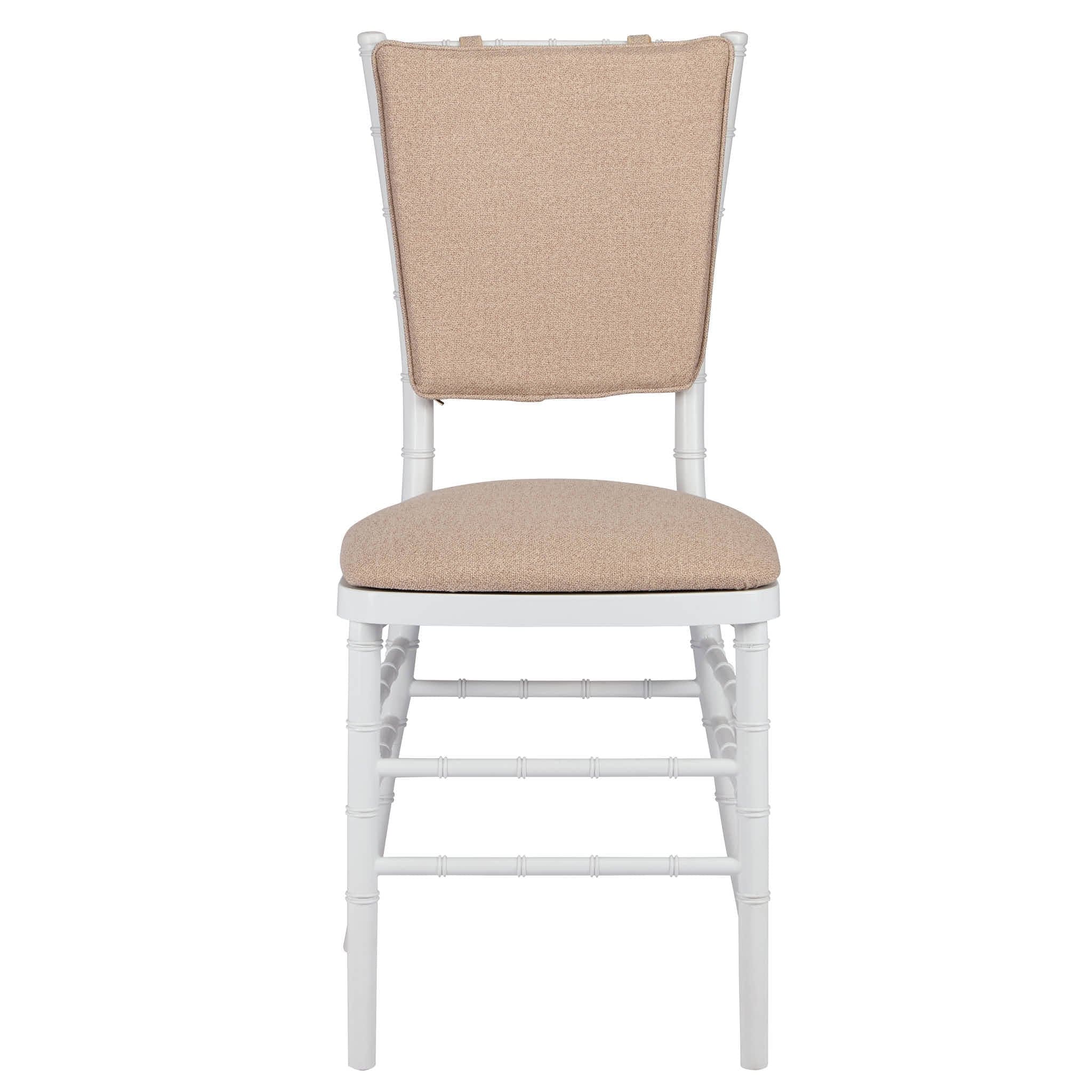 Chivari Beige Chiavari Chair Comfort Upgrade Kit with SlipNot™ Technology CUSHCBK-PNB-BGE-A