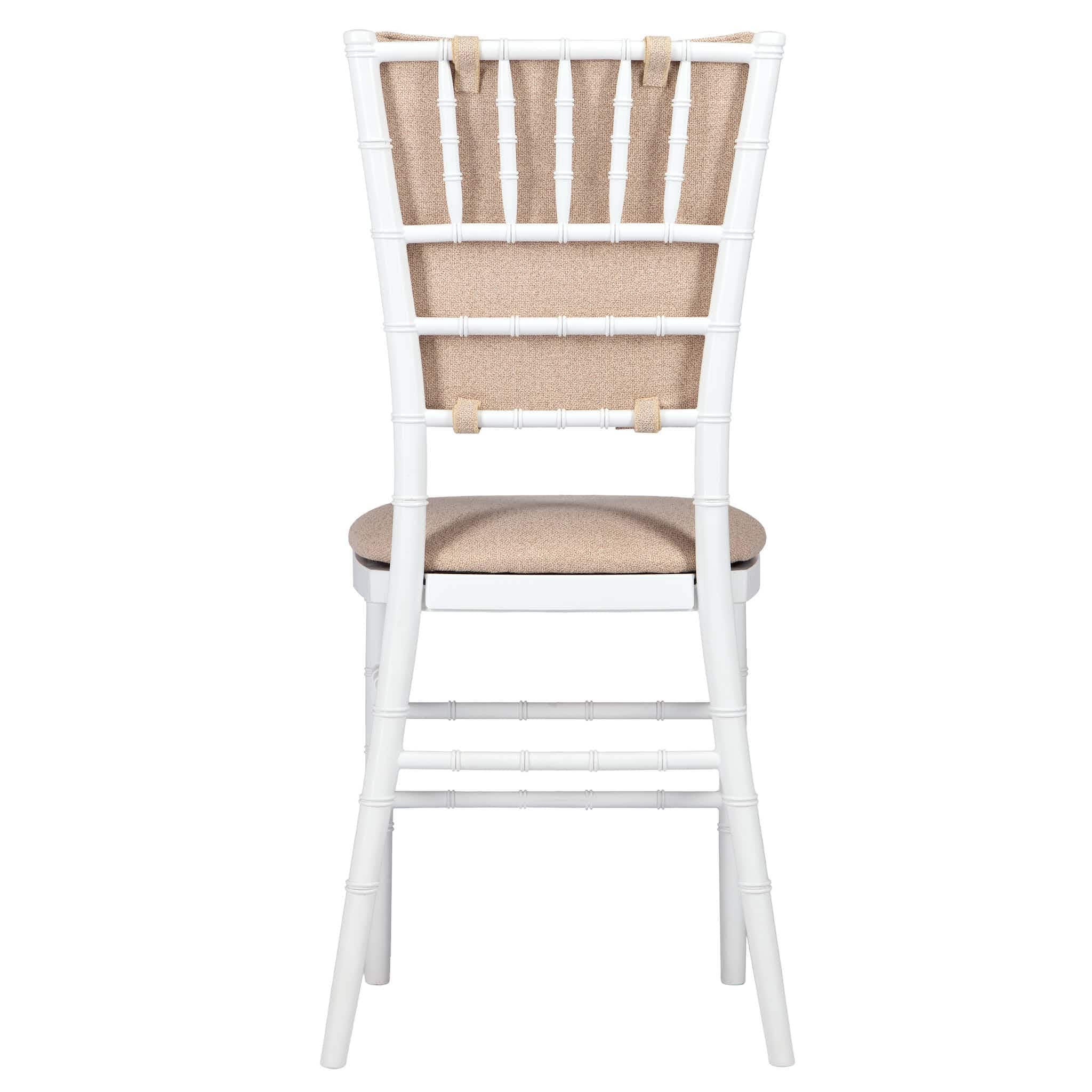 Chivari Beige Chiavari Chair Comfort Upgrade Kit with SlipNot™ Technology CUSHCBK-PNB-BGE-A