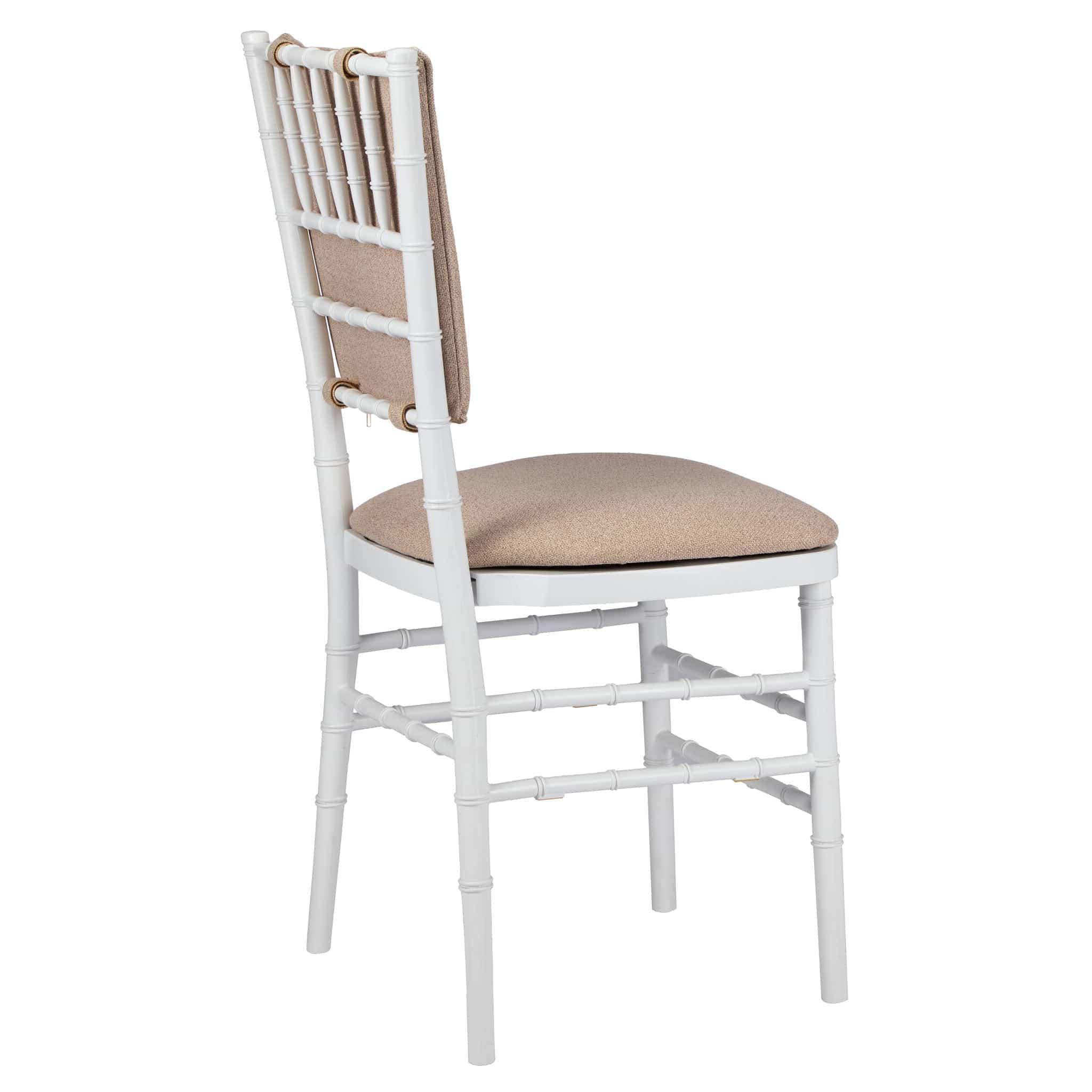 Chivari Beige Chiavari Chair Comfort Upgrade Kit with SlipNot™ Technology CUSHCBK-PNB-BGE-A
