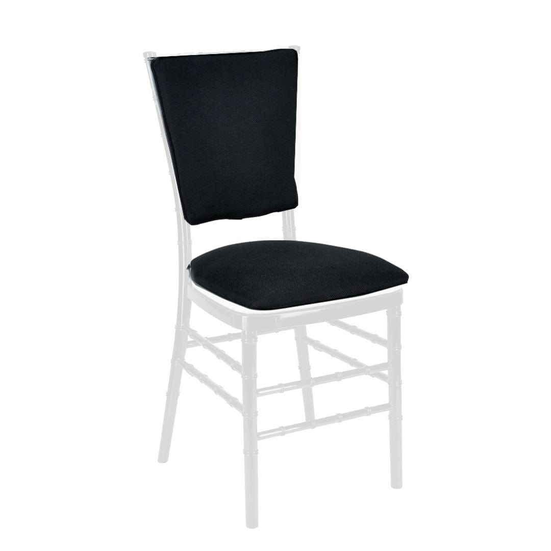 Chivari Black Chiavari Chair Comfort Upgrade Kit with SlipNot™ Technology CUSHCBK-PNB-BLK-A