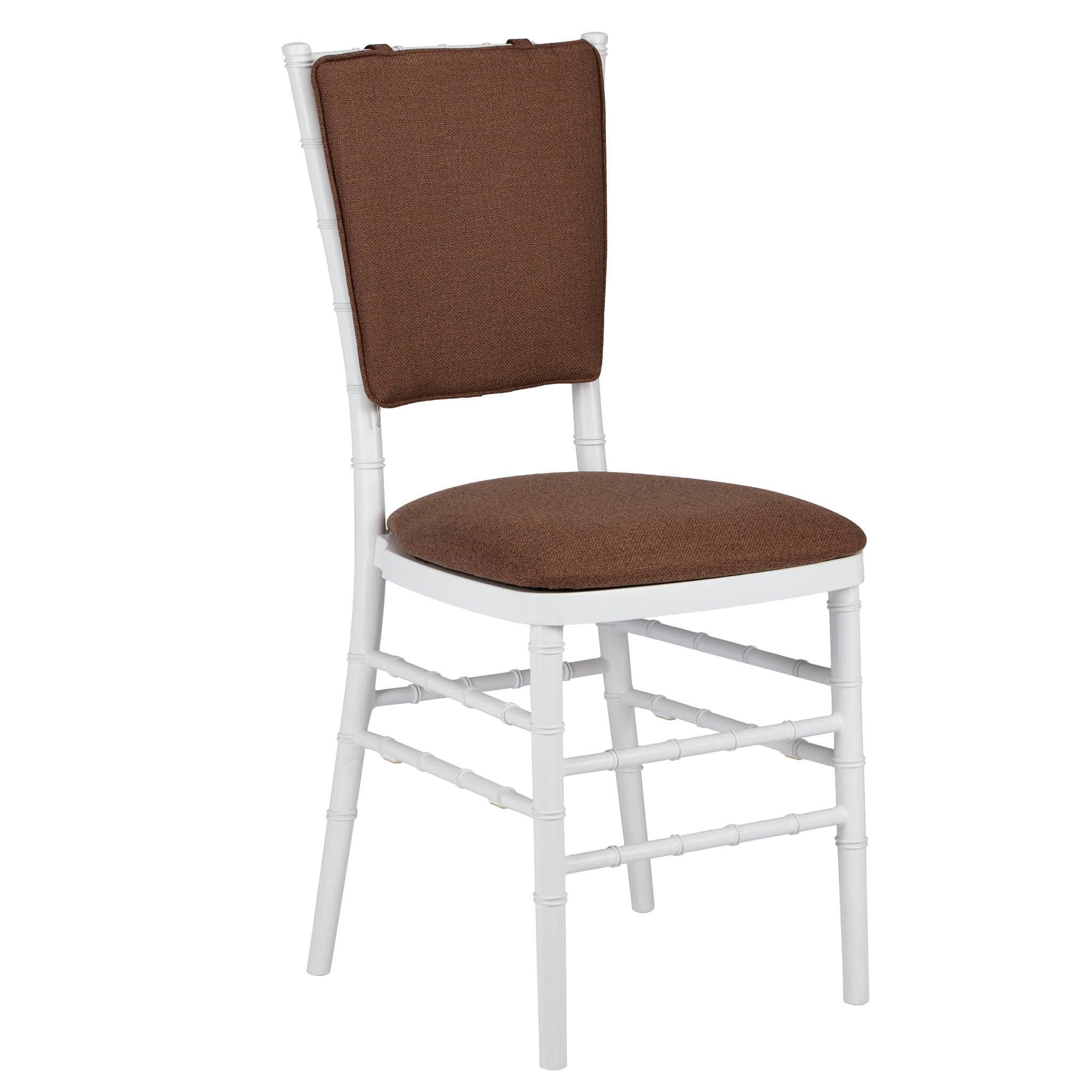 Chivari Light Brown Chiavari Chair Comfort Upgrade Kit with SlipNot™ Technology CUSHCBK-PNB-LBN-A