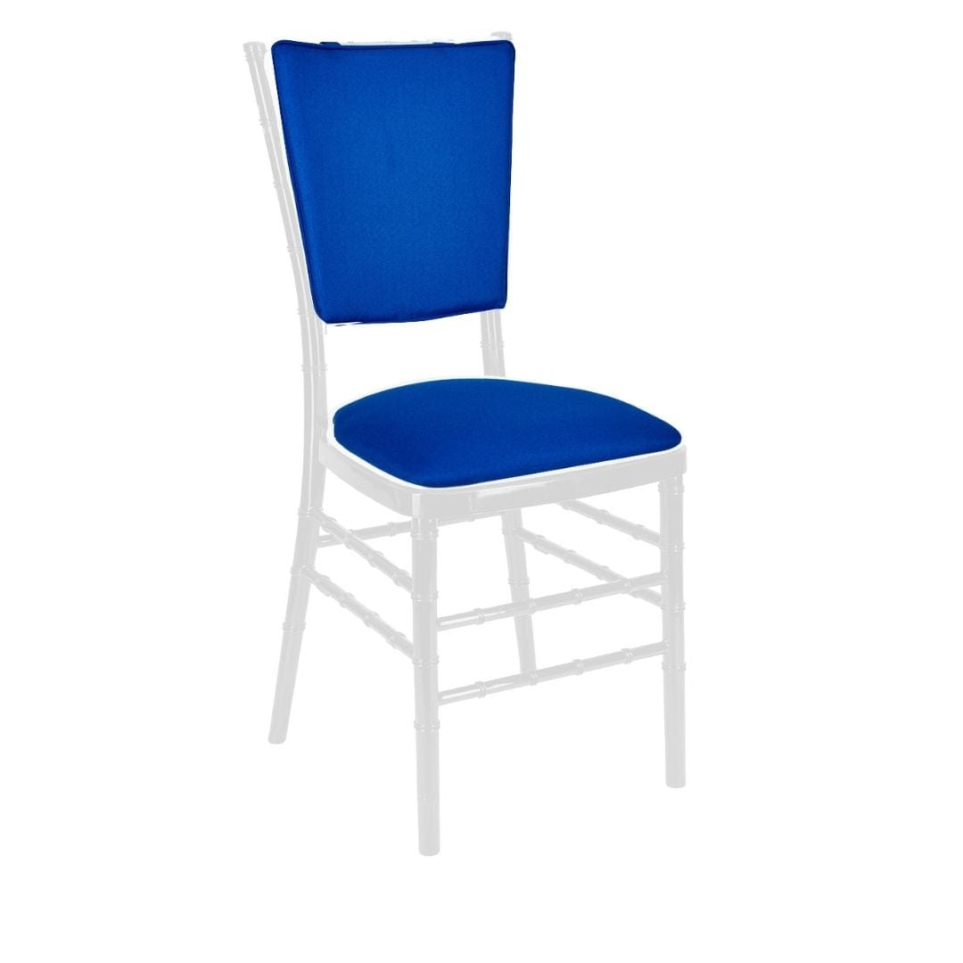 Chivari Royal Blue Chiavari Chair Comfort Upgrade Kit with SlipNot™ Technology CUSHCBK-PNB-RB-A