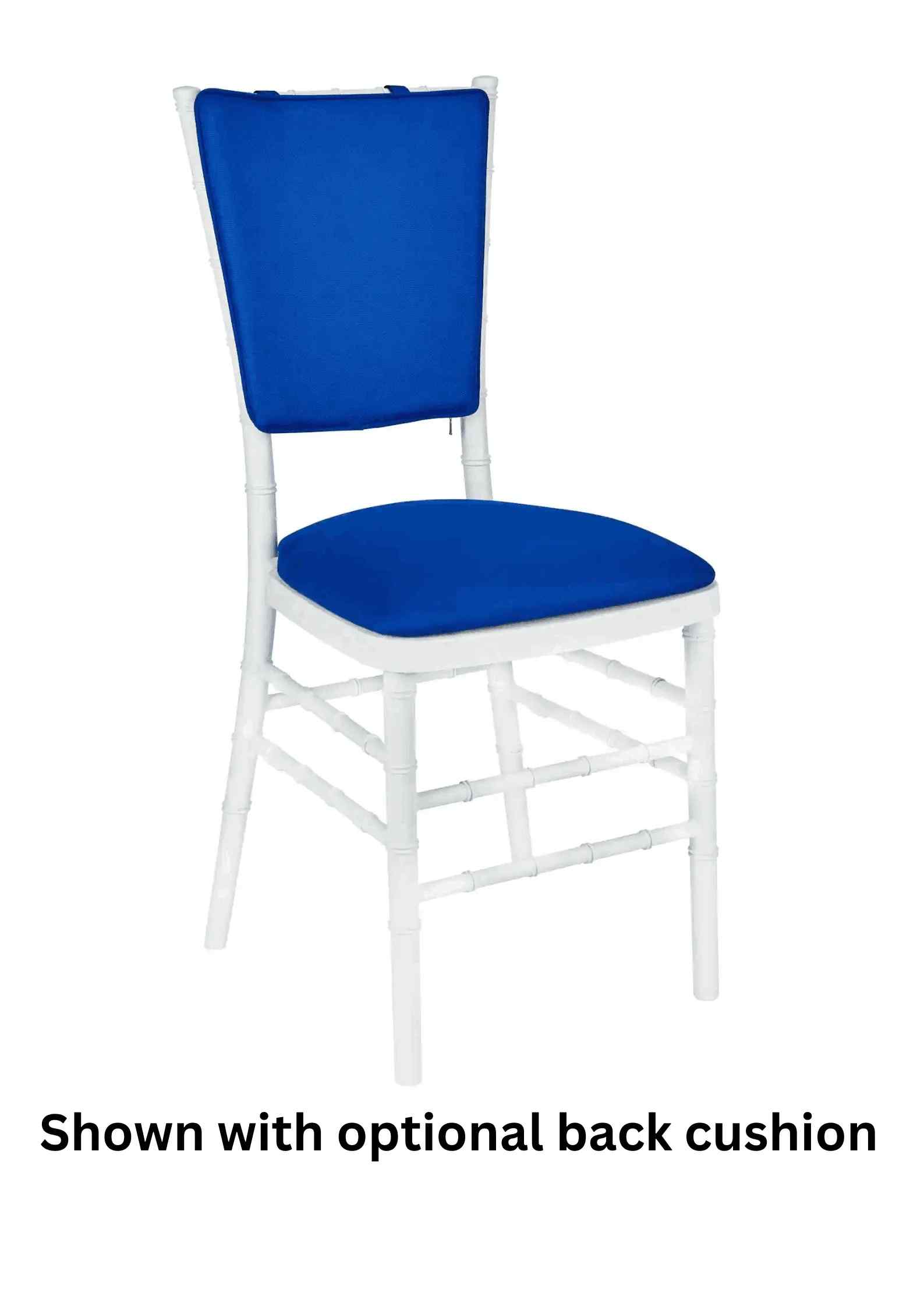 Chivari Royal Blue Chiavari Chair Comfort Upgrade Kit with SlipNot™ Technology CUSHCBK-PNB-RB-A