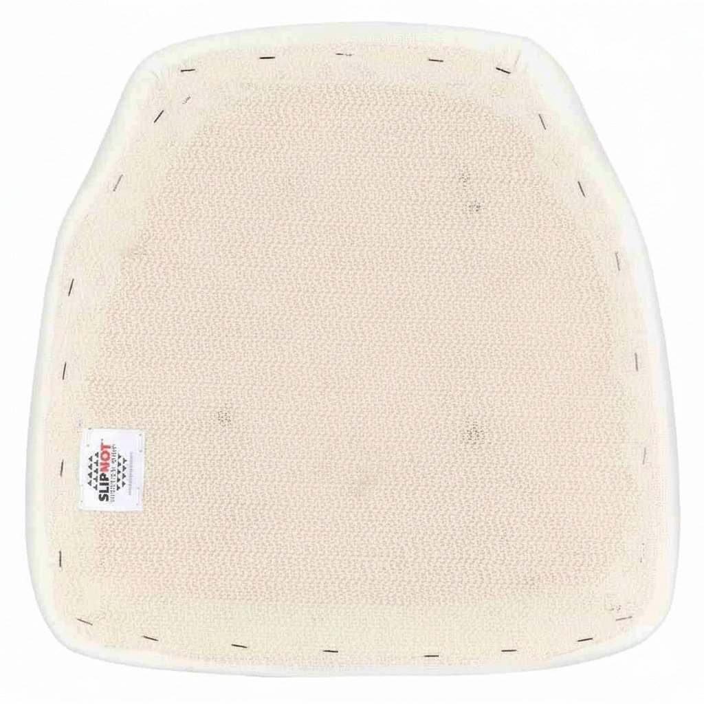 Chivari White Chiavari Chair Comfort Upgrade Kit with SlipNot™ Technology CUSHCBK-PNB-WHI-A