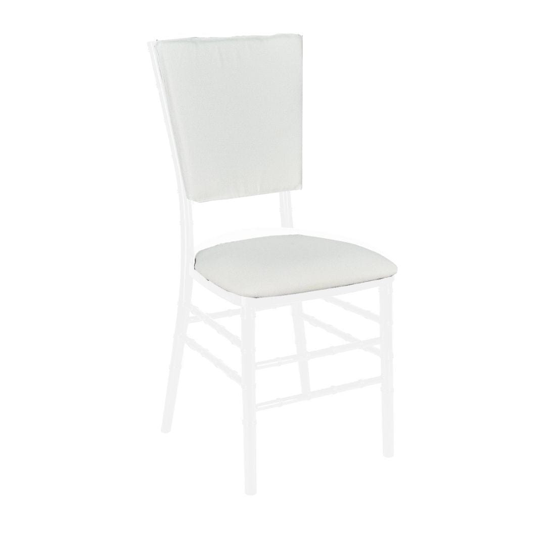 Chivari White Chiavari Chair Comfort Upgrade Kit with SlipNot™ Technology CUSHCBK-PNB-WHI-A
