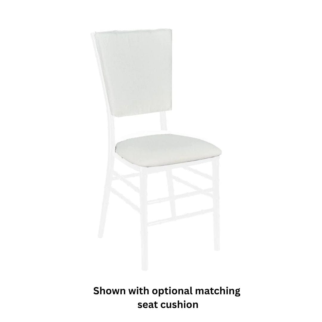 Chivari White 1" Thick Chiavari Chair Back Cushion CUSHCBK-WHI-A