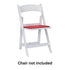 Chivari Red Replacement Cushion for Resin Folding Chairs CUSHFOLDRESINRED-AX-T