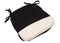 Chivari Black Cushion Cover Sham with Tie Straps L-SHAM-MATTE-1S-BLK-ZG-T