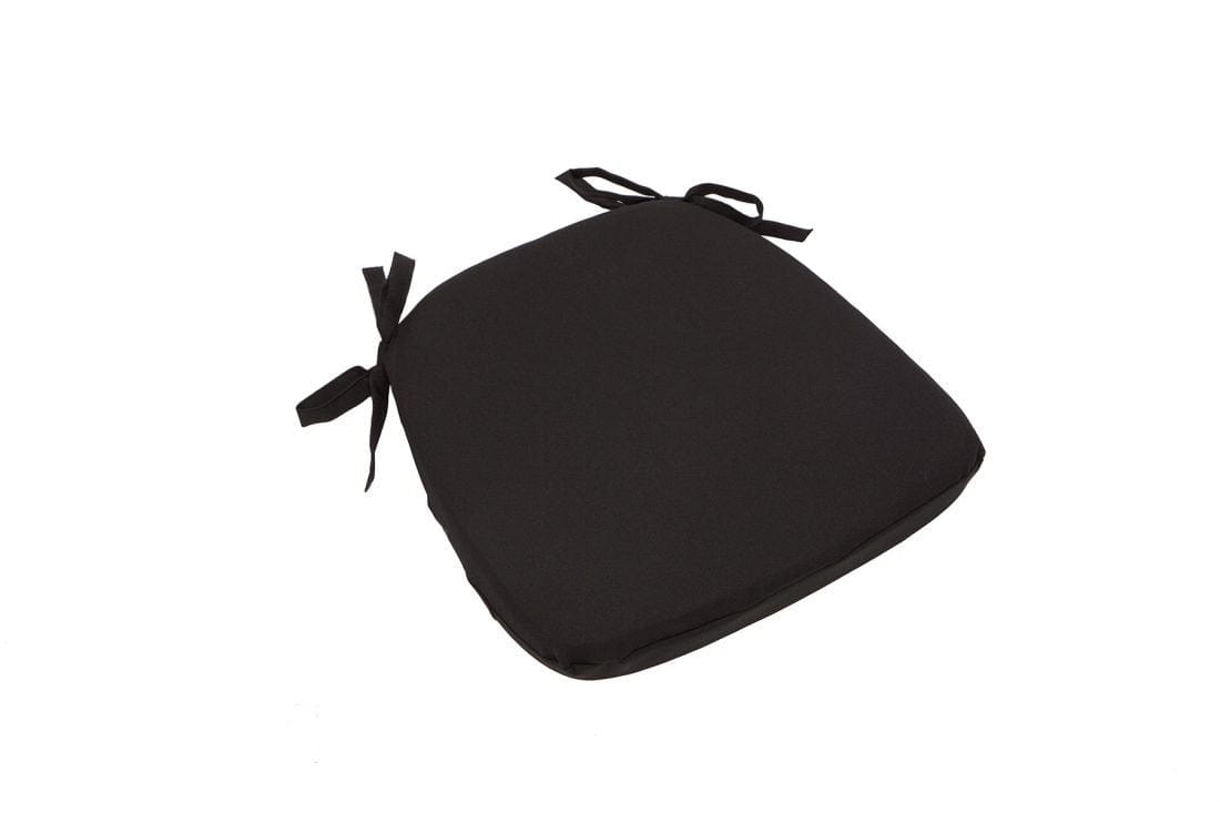 Chivari Black Cushion Cover Sham with Tie Straps L-SHAM-MATTE-1S-BLK-ZG-T