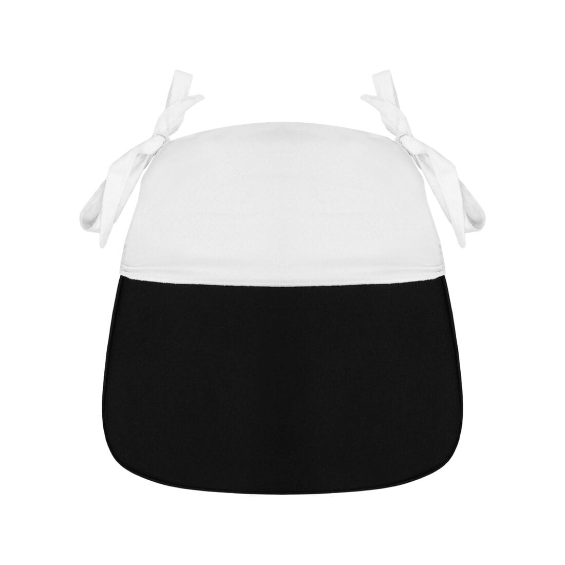 Chivari White Cushion Cover Sham with Tie Straps L-SHAM-MATTE-1S-WHI-ZG-T