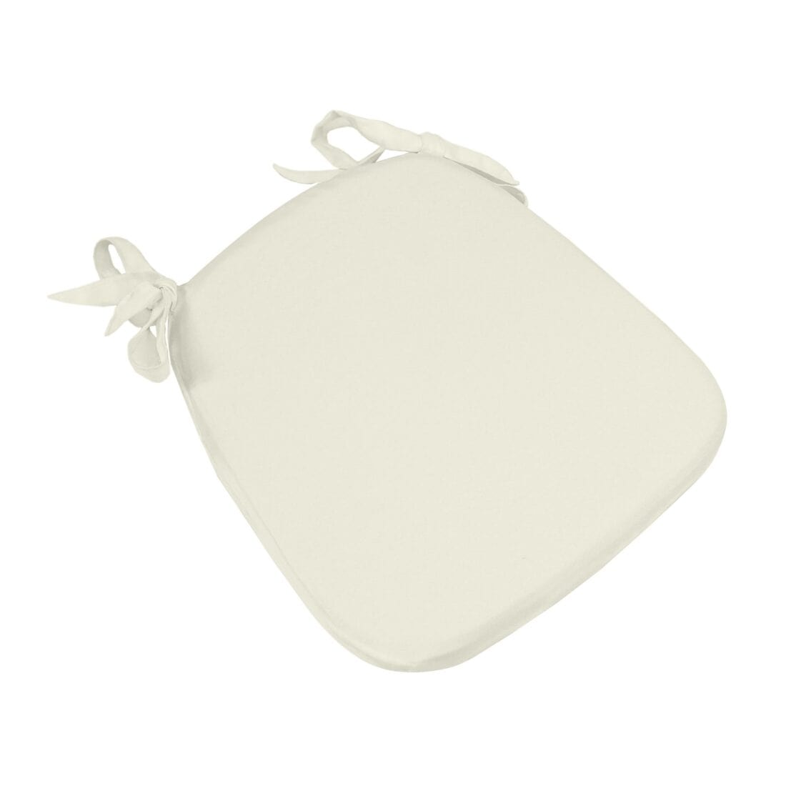 Chivari Ivory Cushion Cover Sham with Tie Straps L-SHAM-MATTE-1S-IVY-ZG-T