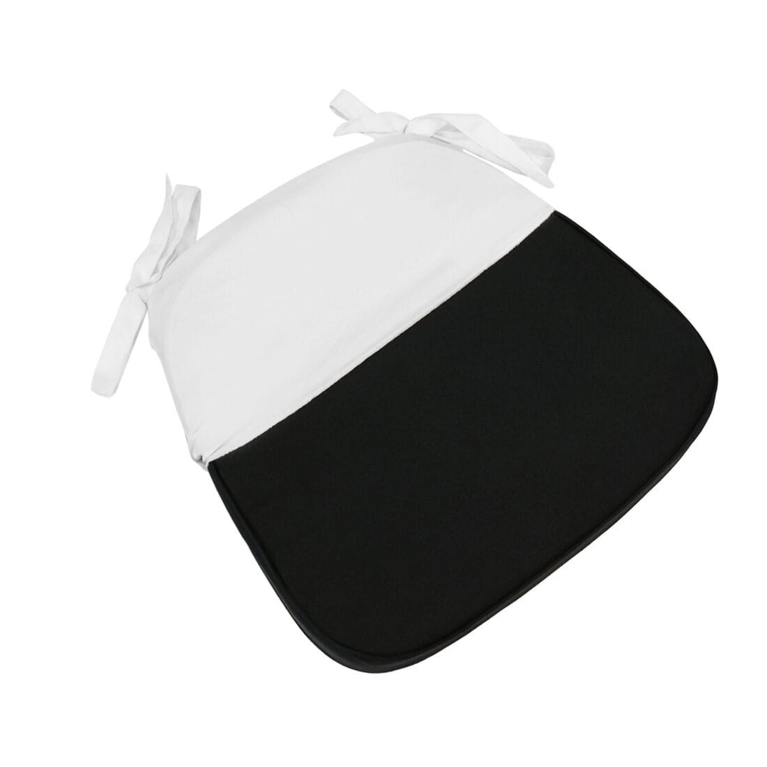 Chivari White Cushion Cover Sham with Tie Straps L-SHAM-MATTE-1S-WHI-ZG-T