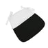Chivari White Cushion Cover Sham with Tie Straps L-SHAM-MATTE-1S-WHI-ZG-T