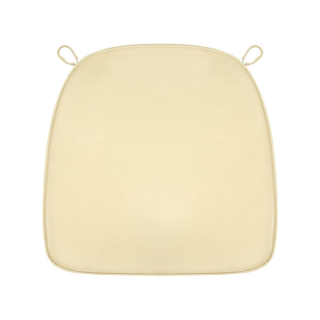 Chivari Ivory 2.0" Thick Vinyl Chiavari Chair Cushion CUSHSTRAPVINIVY-PVC-AX-T