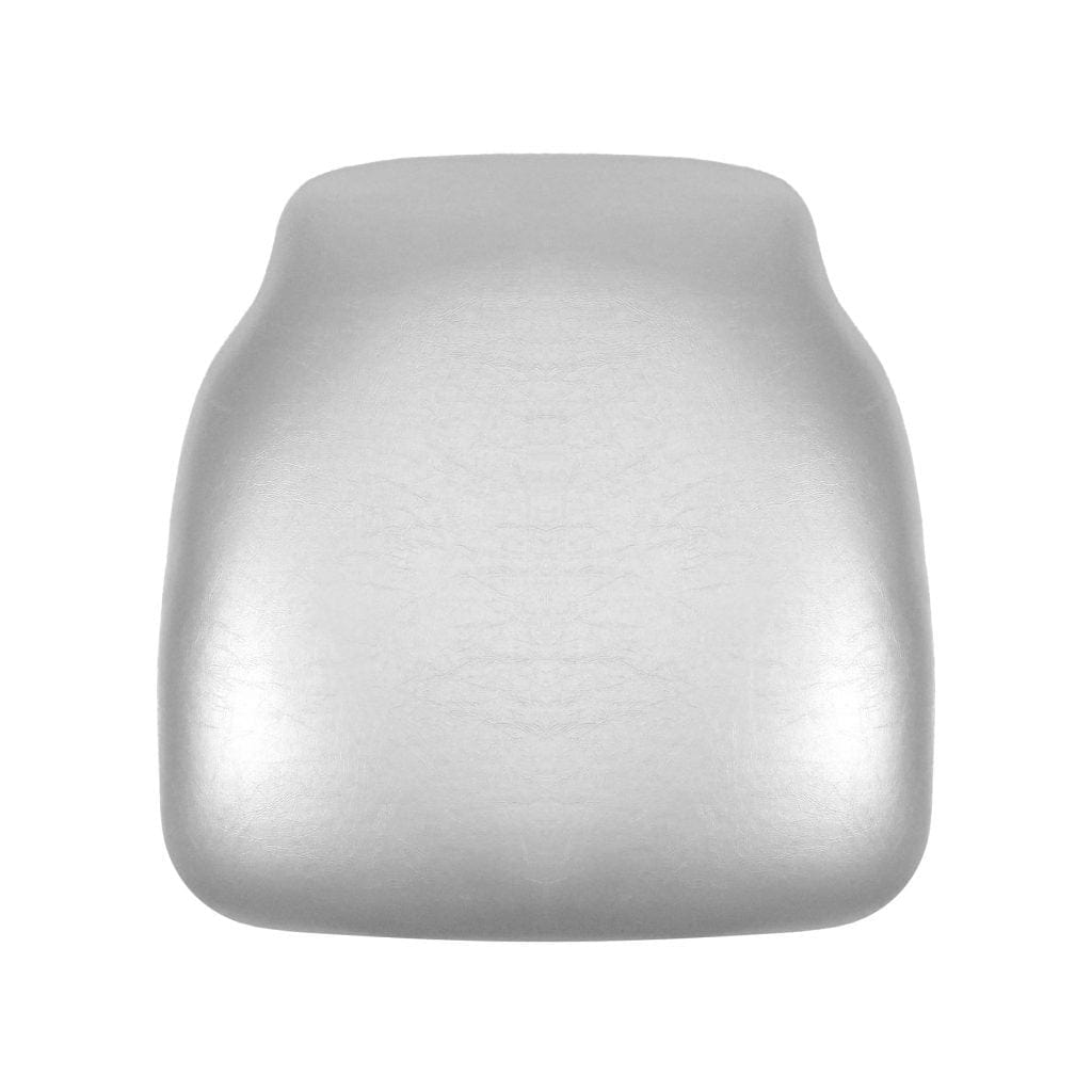 Chivari Silver  1.75" Vinyl Panel Back Chiavari Cushion with SlipNot™ Technology CUSHPANVINSILVER-SPNT-AX